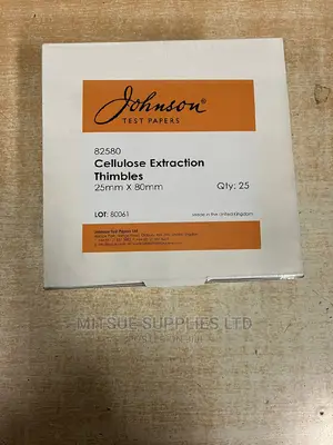 A Packet of 25 Extraction Thimble Cellulose 25x80mm 82580