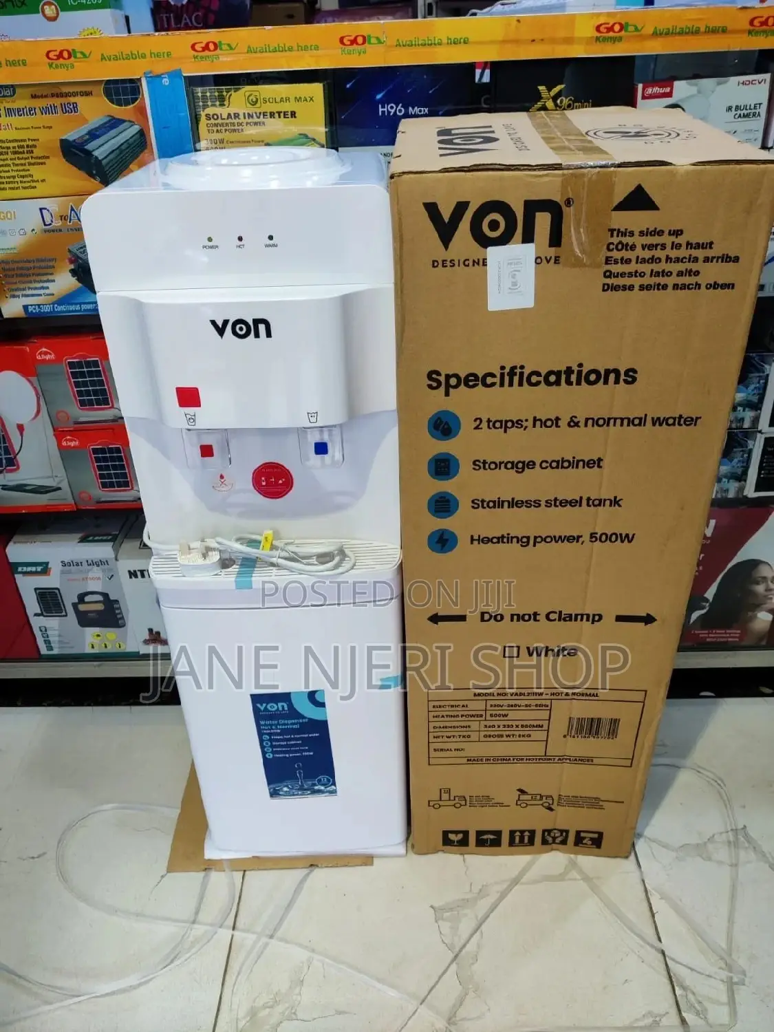 Von Water Dispenser White
