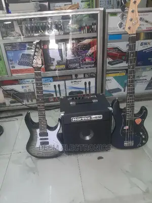 Hartke Combo With Bass Guitar and Solo Guitar