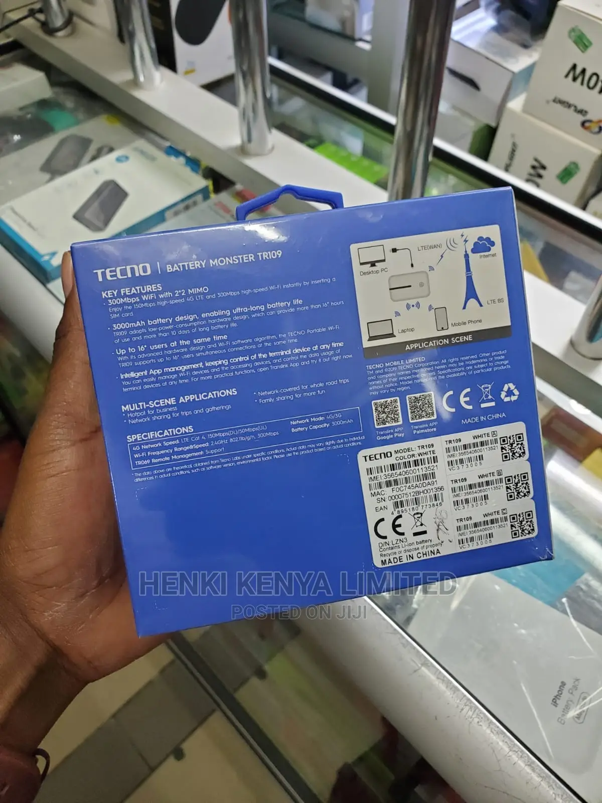 Tecno 4G Portable Mifi With Warranty