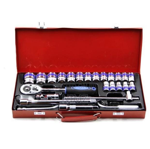 Quality Tools 24pcs Ratchet Socket Spanner Set - main view
