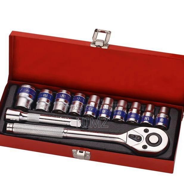 STRONG 12pcs Ratchet Socket Spanner Set - main view