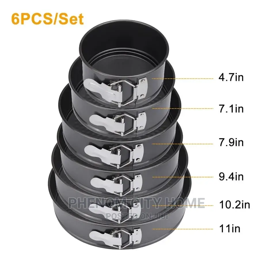 6pcs Baking Tins Set