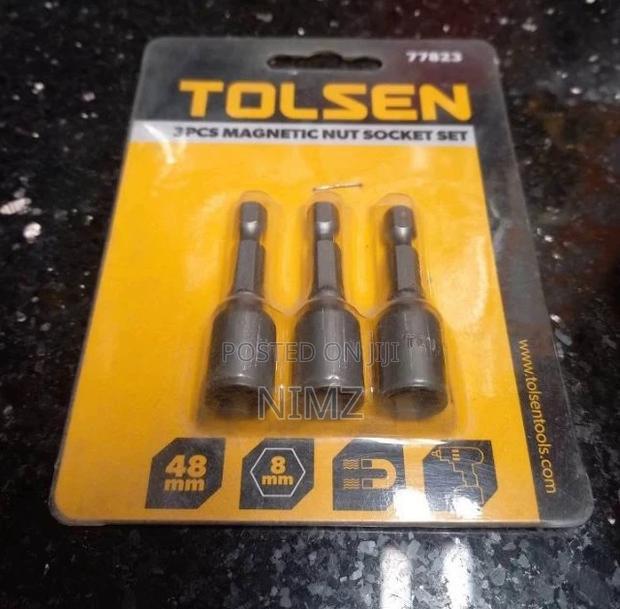 Tolsen 3pcs Magnetic Nut Socket Set - main view