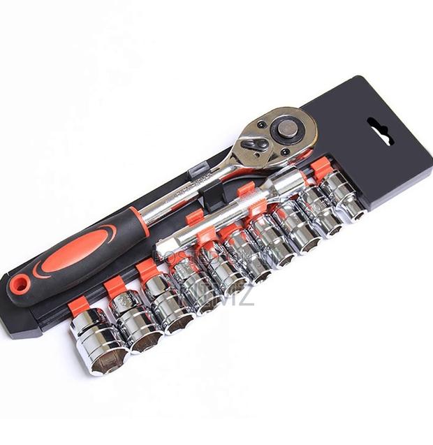 QUALITY 12pcs Ratchet Socket Spanner Set - main view