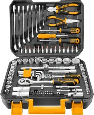 Ingco 100pcs Socket, Spanner Hand Tool Set Hkthp21001