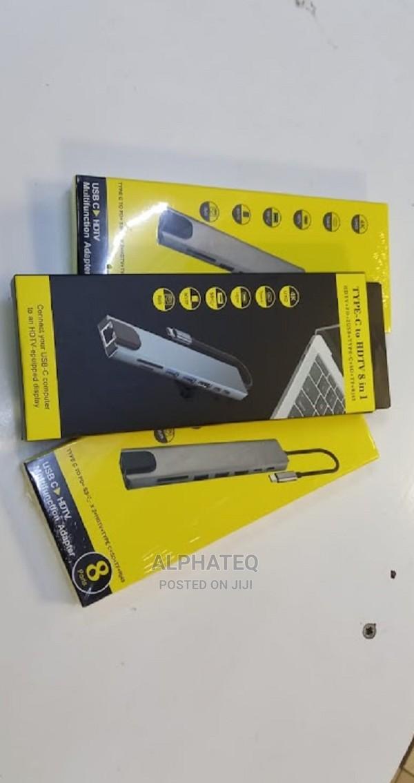 Restocked USB C Hub 8 in 1 Type C 3.1 to HDMI Adapter