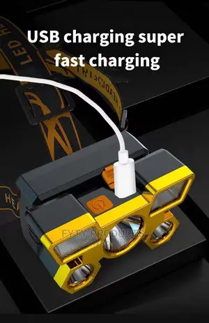 5LED USB Rechargeable Portable Flashlight