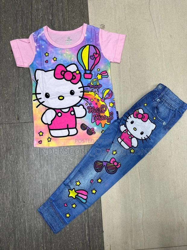 2-6yrs Girls Trouser Set Pyjamas - thumbnail 3