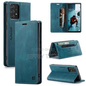 Samsung Galaxy A52 5G Wallet Case, Vintage Leather Flip Cove - thumbnail 2