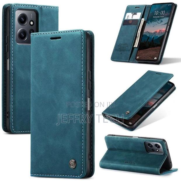 Redmi Note 12 4G Case, Retro PU Leather Wallet Case Card Slo - main view