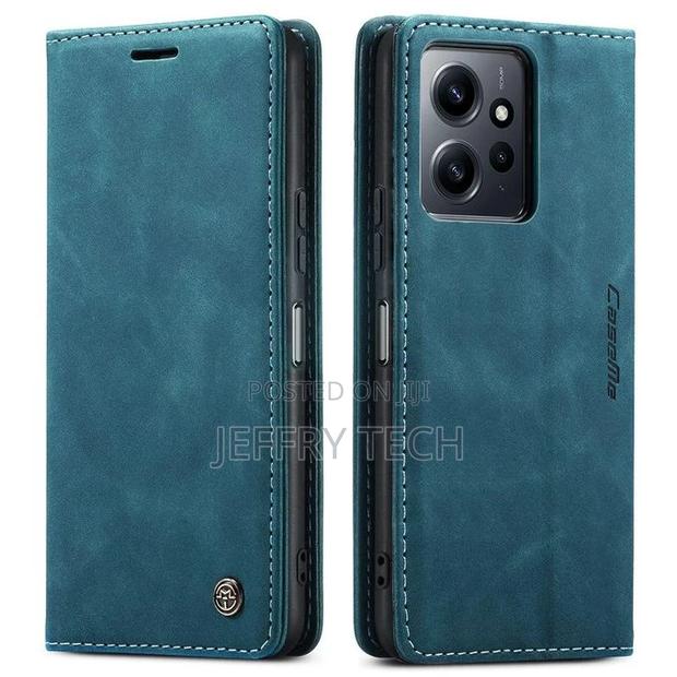 Redmi Note 12 4G Case, Retro PU Leather Wallet Case Card Slo - thumbnail 3