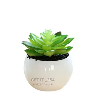 Green Flocking Artificial Succulen Upt Plant 
Home Garden