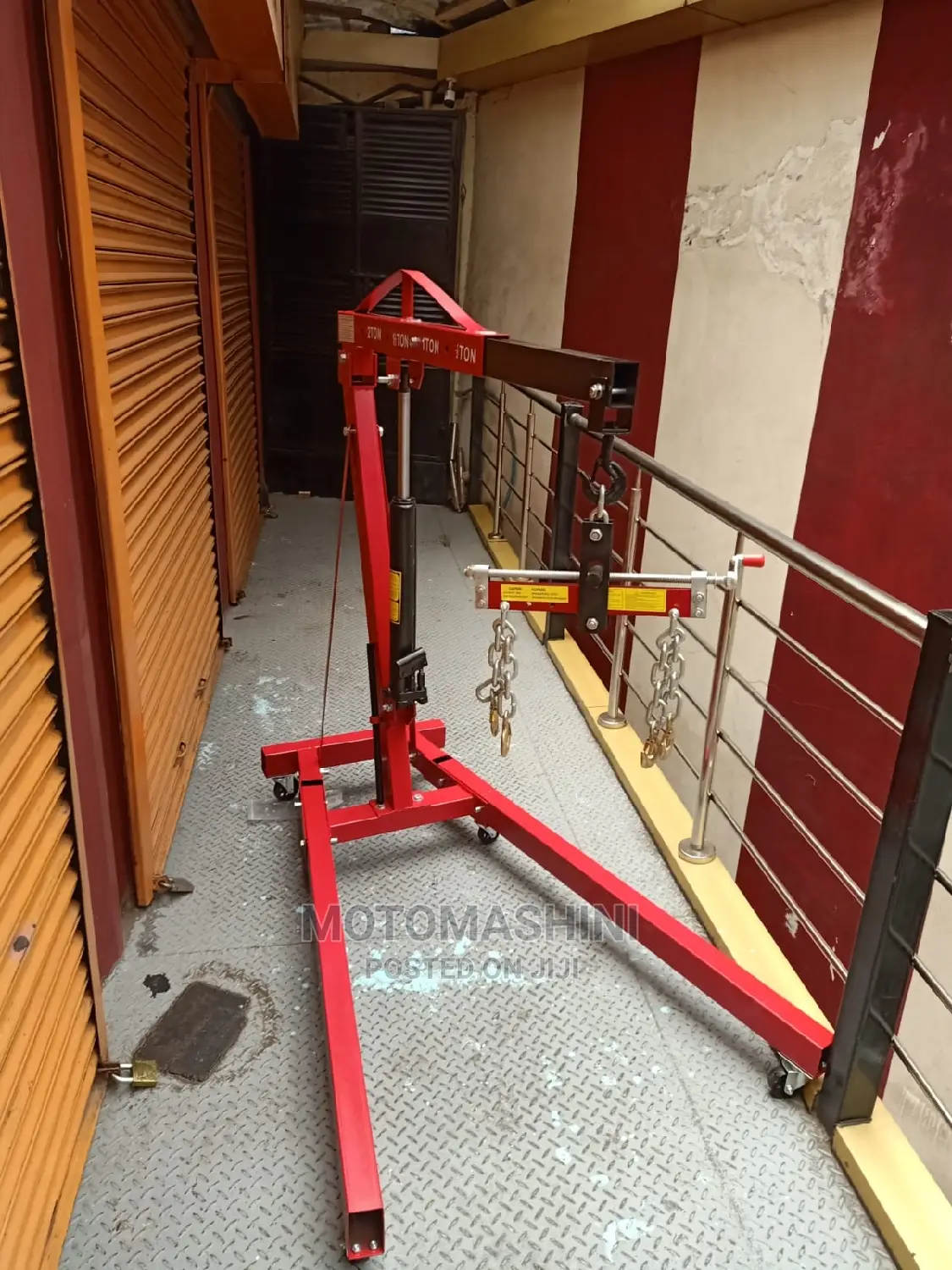 2 TON Portable Foldable ENGINE CRANE With Load Balancer