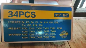 34 Piece Torx Socket Bit Set Male and Female
