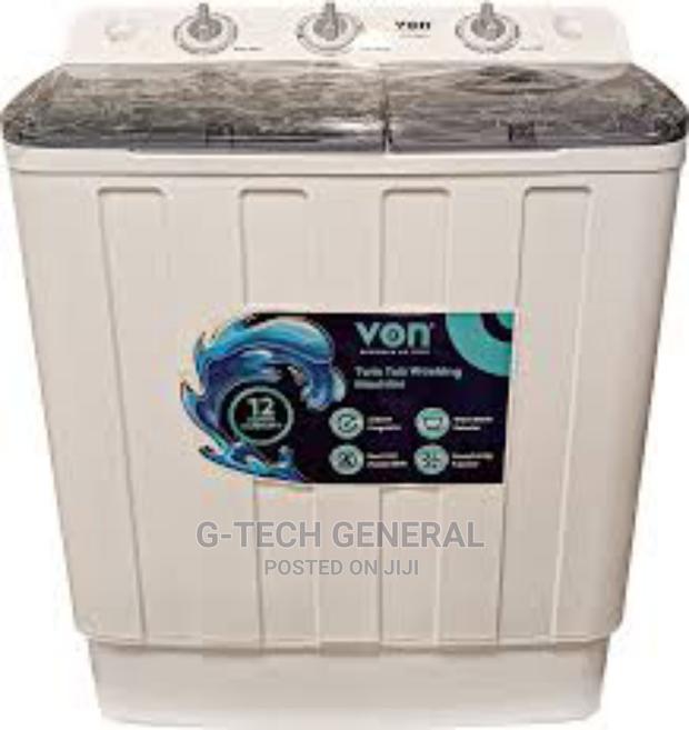 Von Hotpoint Vals-75bwy Twin Tub Washing Machine - 7.5kg