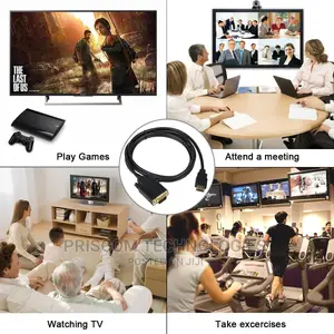 HDMI to VGA Cable 1080P HDMI Male to VGA Male Adapter Conver
