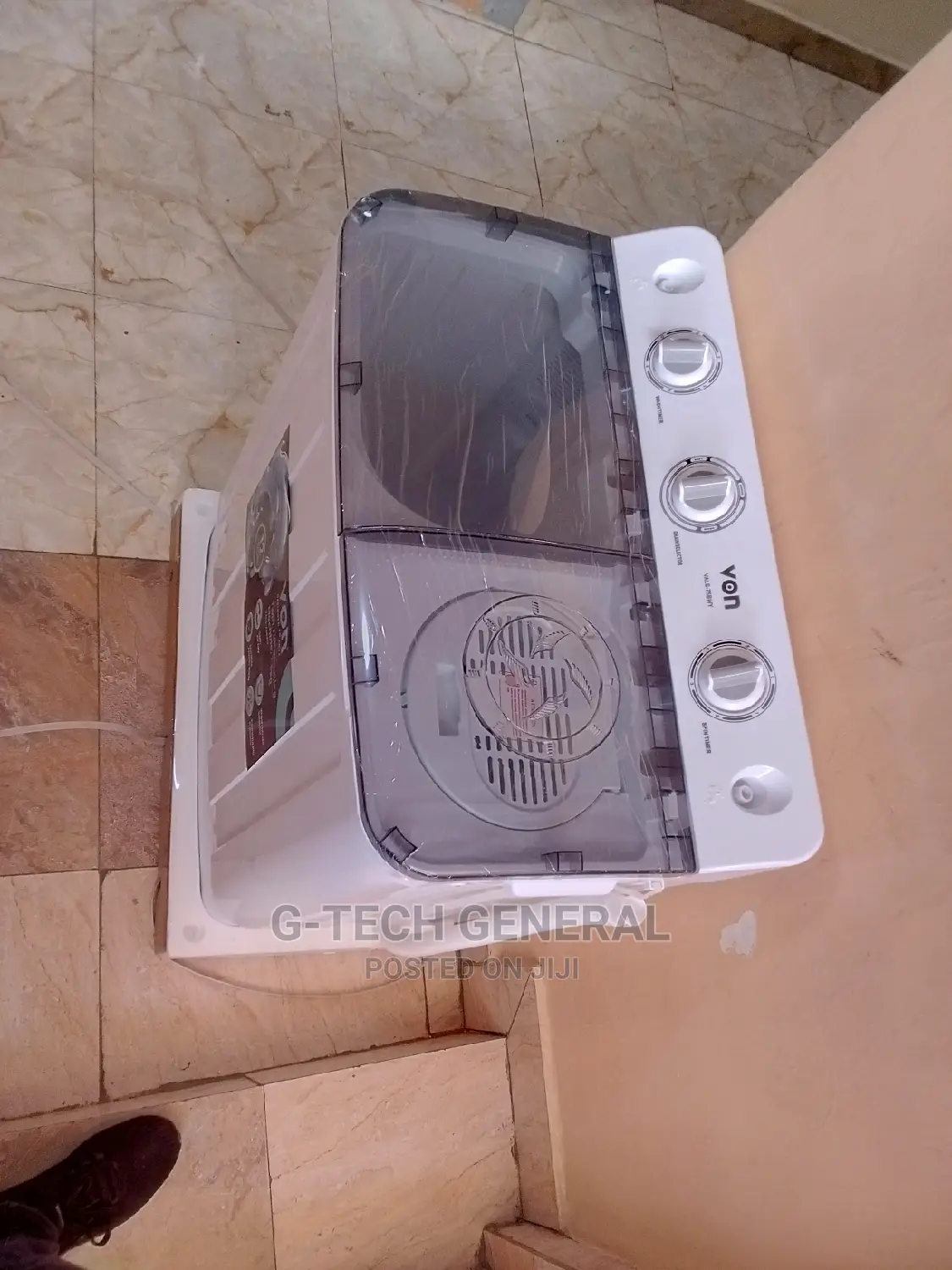 Von Top Load Twin Tub Washing Machine -7.5kg