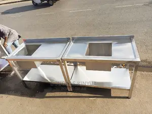 Single Bowl Stainless Steel Kitchen Washing Sink::