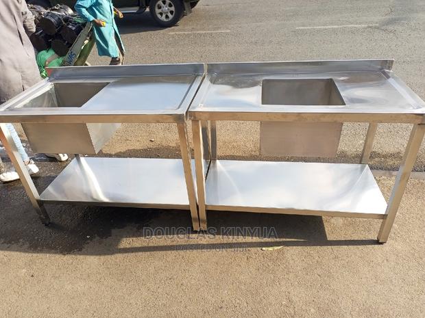 Single Bowl Stainless Steel Kitchen Washing Sink:: - thumbnail 4
