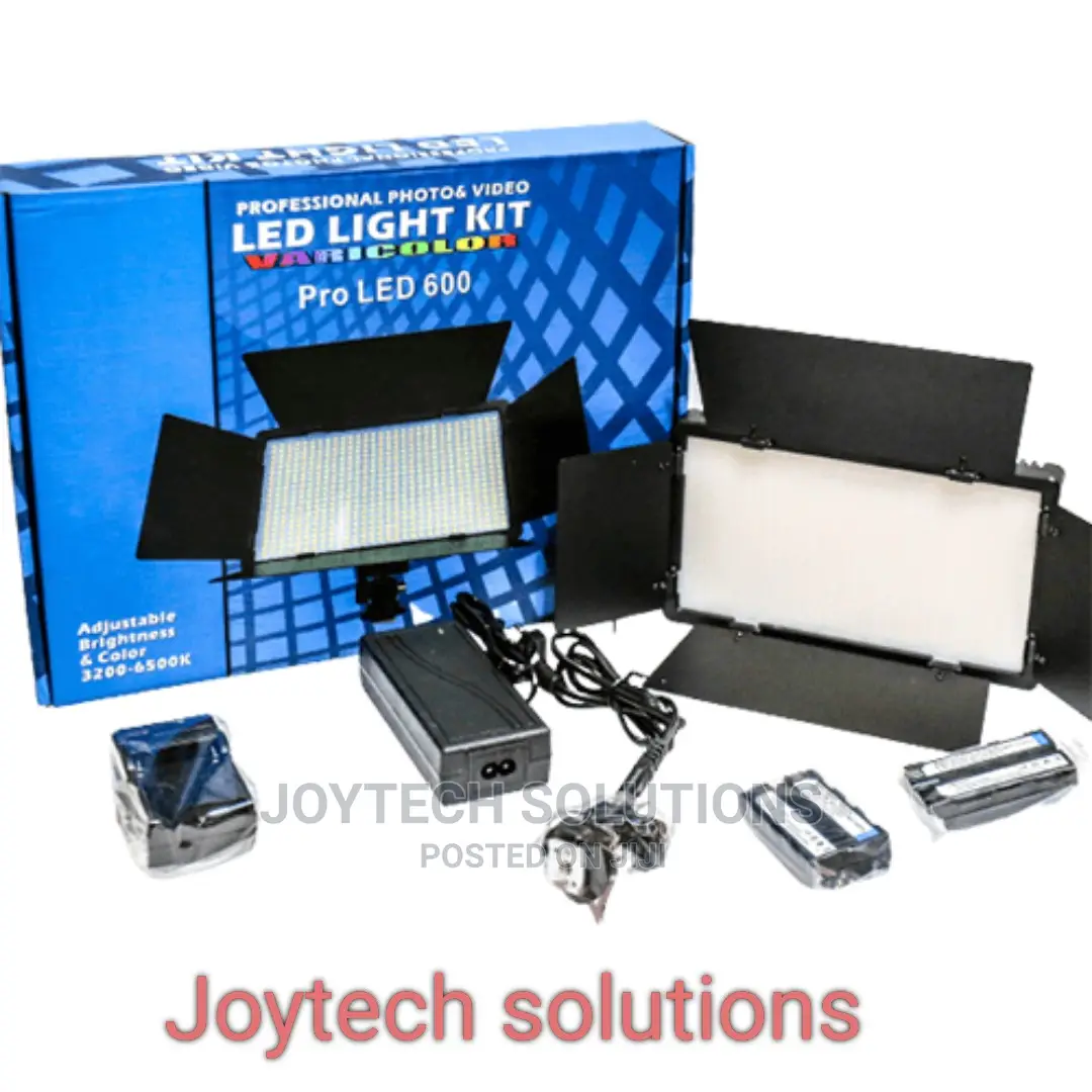 Vedio Lights, Pro Led UC- 600. Camera Connectors, Batteries
