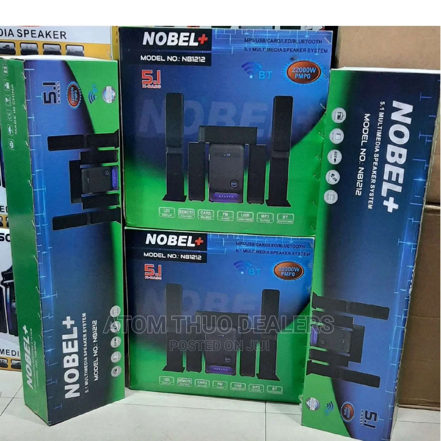 *Nobel 5.1 NB1212 Woofer/ Home Theater ,.,
