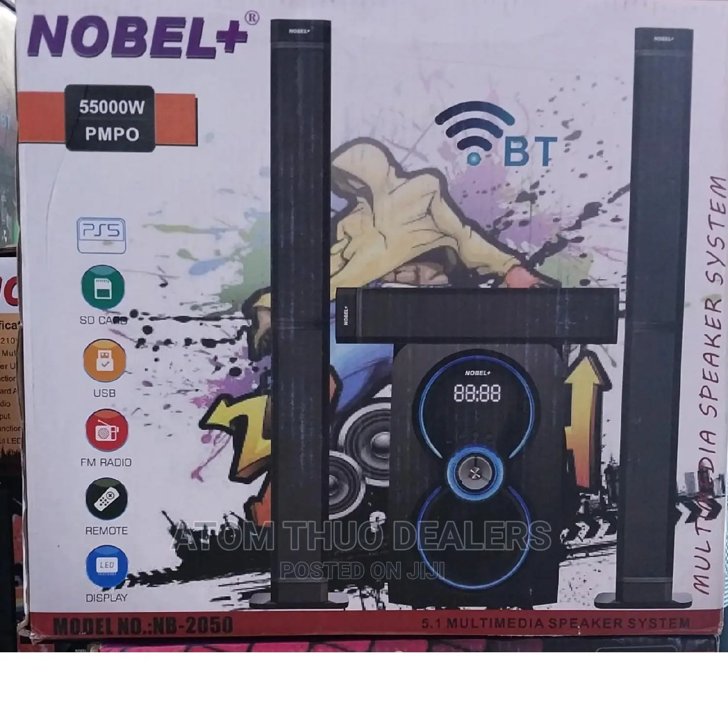*Nobel 5.1 Sound System 2050 .,., ,.Home Theater
