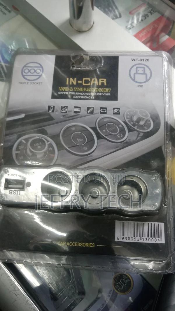New 3 Way Car Auto Cigarette Lighter Socket Splitter Adapter