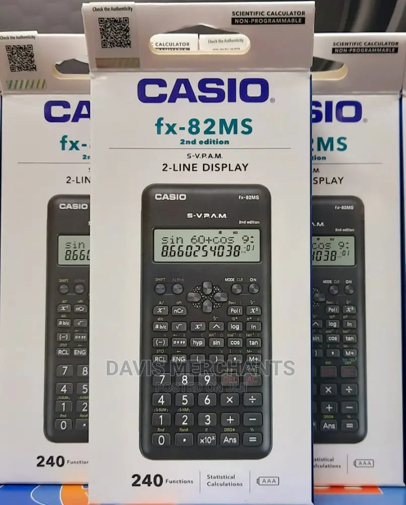 Casio Calculator Model FX 82ms