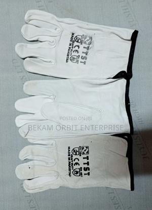 Mechanical Work Goatskin Leather Gloves - main view