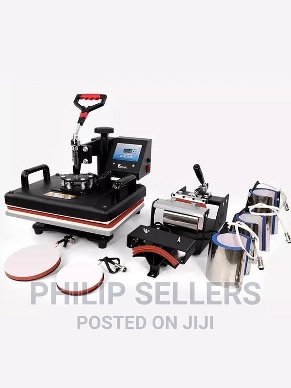 Combo Sublimation Heat Press Machine Includes 8 Attachments - main view