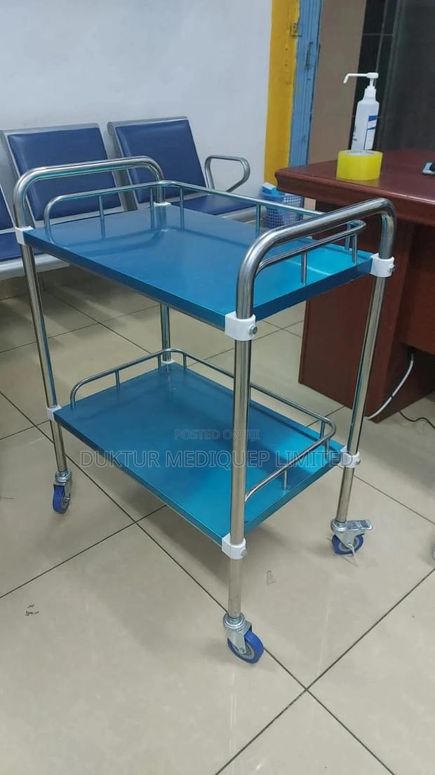Medicine Trolley Stainless Steel Medical Surgical Vehicle