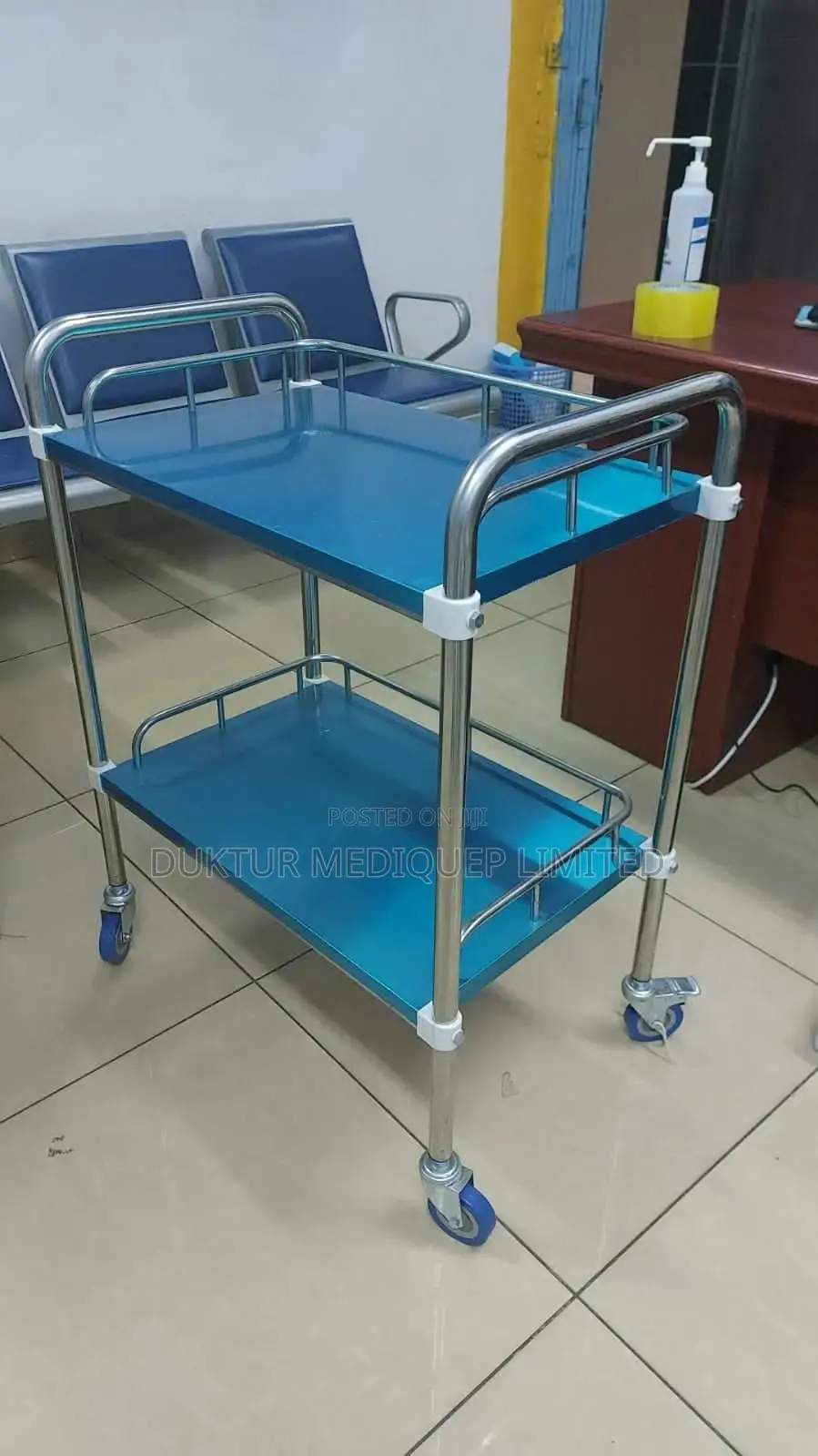 Medicine Trolley Stainless Steel Medical Surgical Vehicle