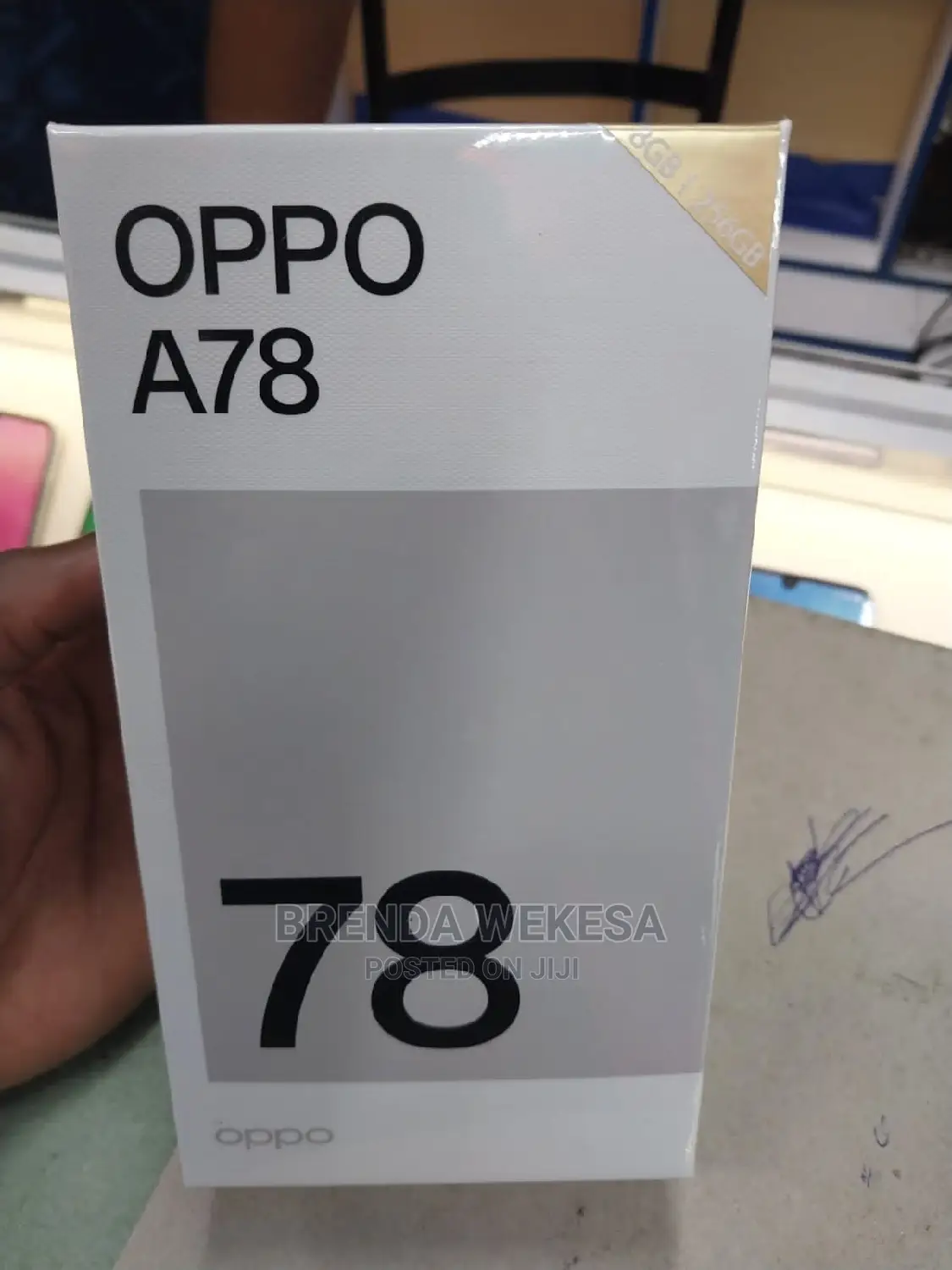 New Oppo A78 128 GB Black