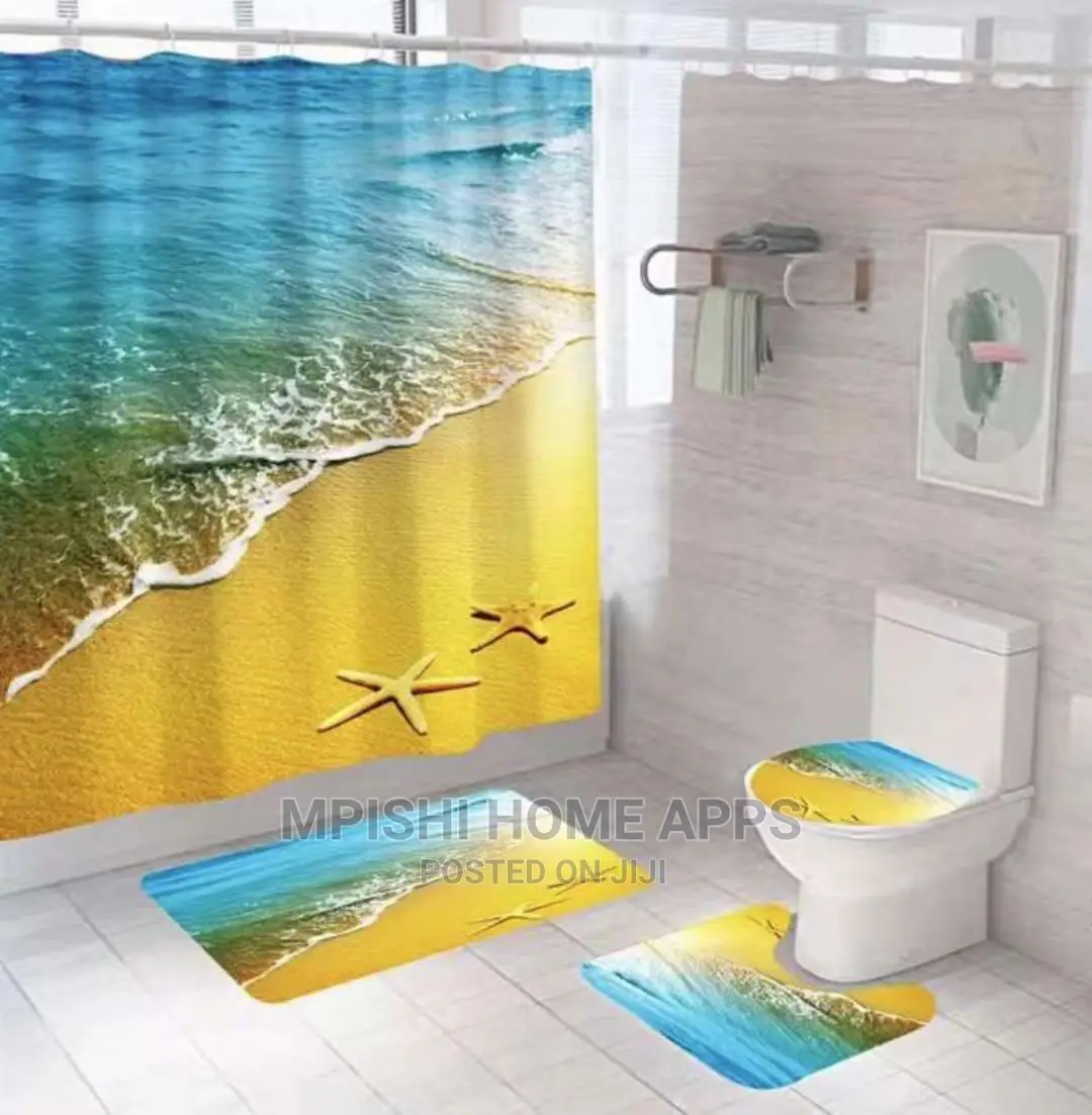 Shower Curtain Set 4pcs