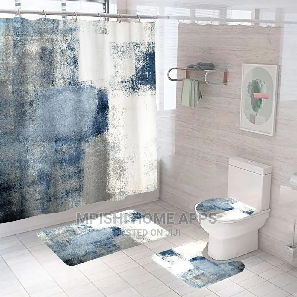 Shower Curtain Set 4pcs
