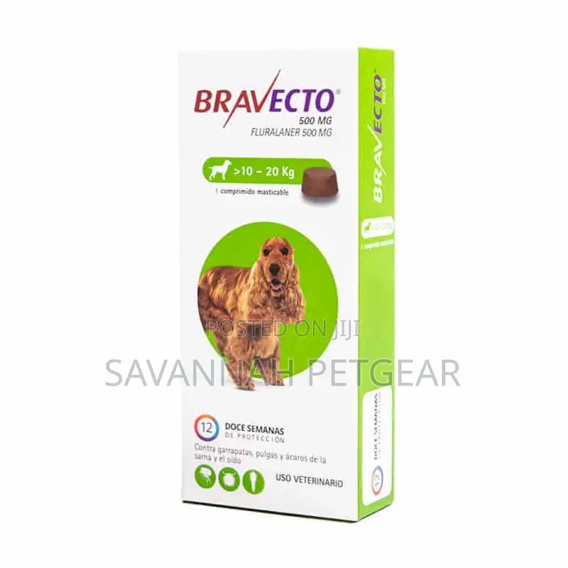 Bravecto for Medium Dogs 10 to 20kg, Soft Chew Tablets Flea