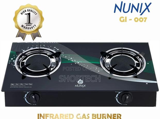 Nunix 2 Burner Infrared Glass Top Cooker
