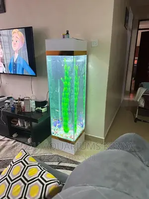 White and Gold Tower Aquarium