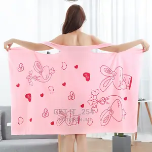 Bathrobe /Wearable Towel Microfiber Soft Towel