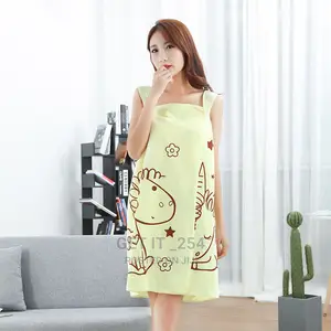 Bathrobe /Wearable Towel Microfiber Soft Towel