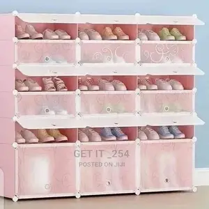 3 Column Plastic Shoe Rack A