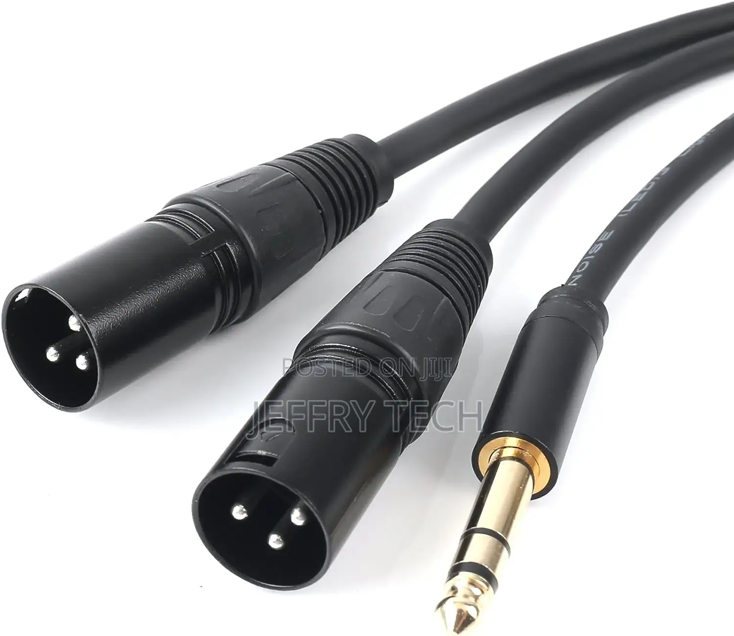 6.35mm (1/4inch) TRS Male Plug to 2 Dual XLR Male Microphon