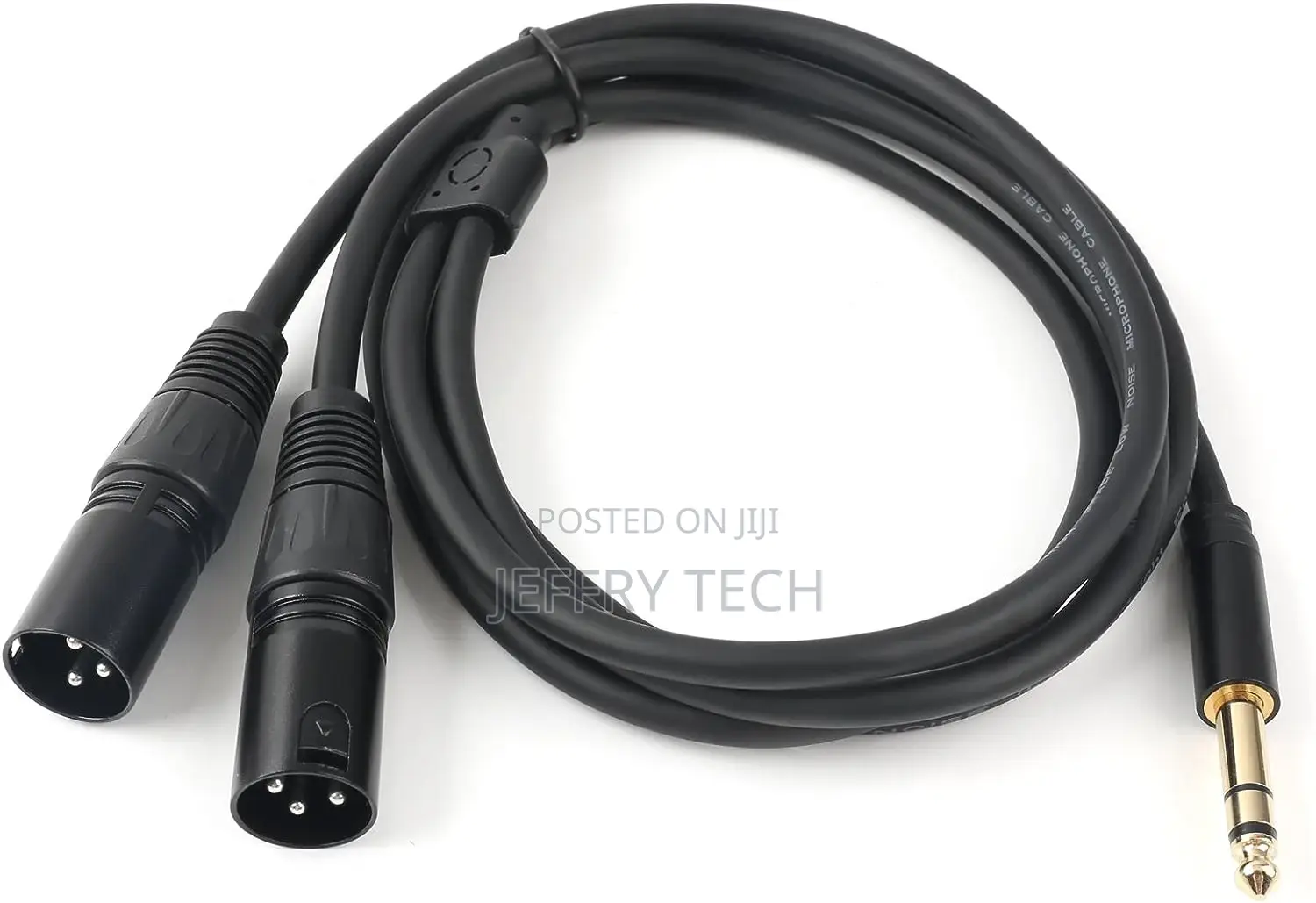 6.35mm (1/4inch) TRS Male Plug to 2 Dual XLR Male Microphon