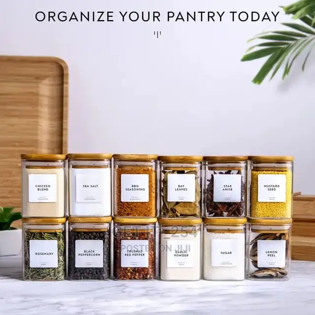 Square 12pcs Glass Spice Jar Set
Price