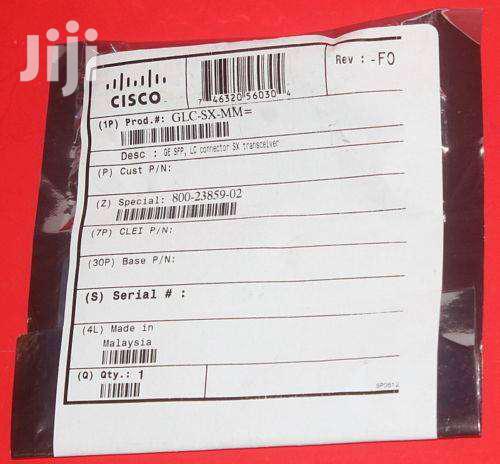 Genuine Cisco Glc-Sx-Mm 1000base-Sx Sfp Mini Gbic