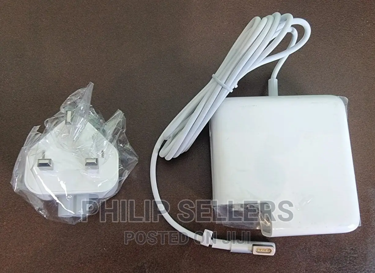 3 Pin UK 85W L-Tip Magsafe Power Adapter Charger for Macbook
