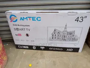 Amtec 43 Smart Android Tv Frameless With Bluetooth
