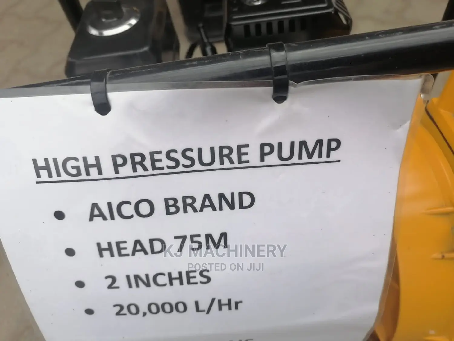 High Pressure Water Pump Petrol-75m Head-20000l/Hr.
