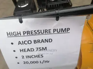 High Pressure Water Pump Petrol-75m Head-20000l/Hr.